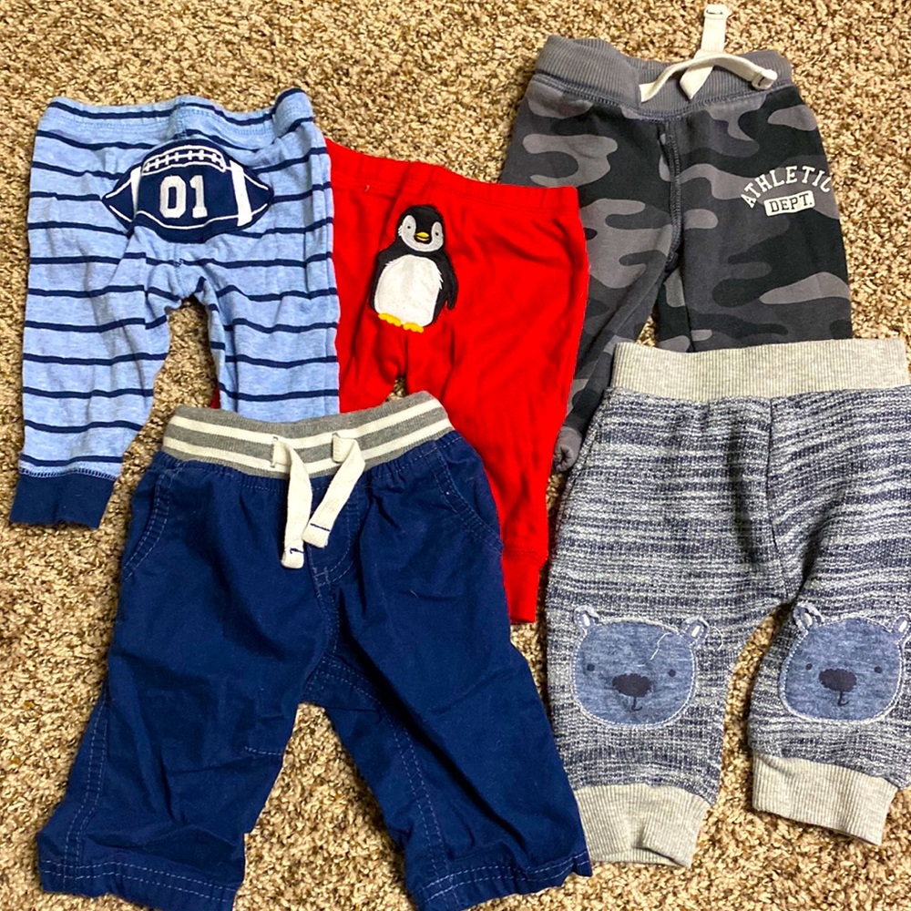 3month baby pants bundle